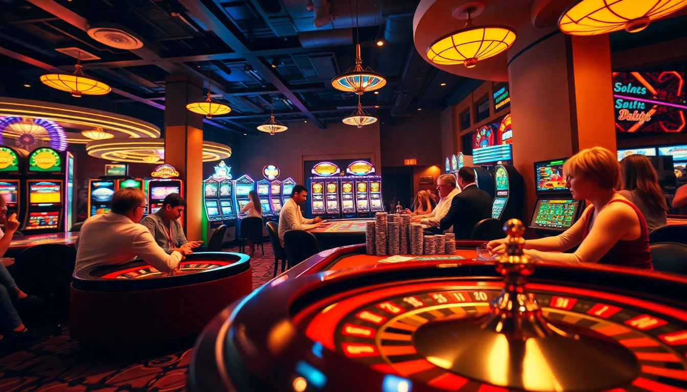 Experience the thrill of F168 at this vibrant casino, featuring lively players and exciting table games.
